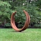 Скульптуры искусства металла конспекта скульптуры Corten большого деревенского кольца стальные